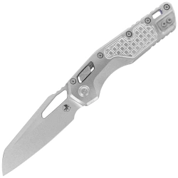 Nóż składany Microtech MSI S/E Marfione Select Stonewashed Frag Titanium, Blue HW, Stonewashed M390MK by Tony Marfione (210-10FRMS2)