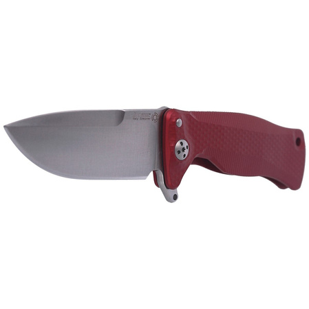 LionSteel SR11A Red Aluminum, Satin Sleipner by Molletta (SR11A RS)