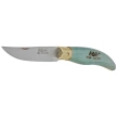 MAM Iberica S Knife Turquoise Beech Wood, Brass HW, Satin (2010-TU)