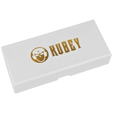 Kubey Jaw Pikal Knife Light Blue G10, Beadblasted 14C28N by MUZI Design (KU440B)