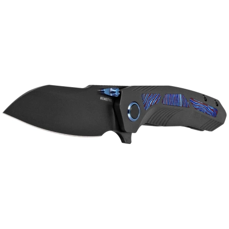 Nóż składany Remette Kestrel Black DLC Titanium/Timascus, Black DLC CPM S35VN (RTPO-E)