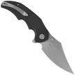 Kubey Ceto Knife Black G10, Stonewashed 14C28N (KU181A)