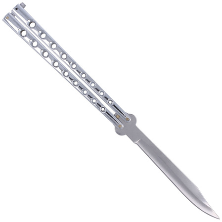 Nóż składany motylek Martinez Albainox Big Balisong Chrom, Mirror Finish (02052-C)