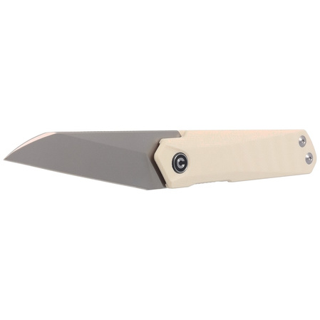 Civivi Ki-V Plus G10 Ivory, Silver Bead Blasted Nitro-V by Ostap Hel (C20005B-2)