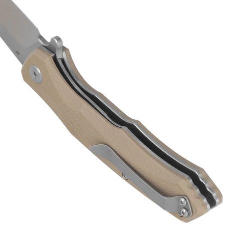 Bestech Warwolf Beige G10, Stonewashed/Satin D2 Knife (BG04C)