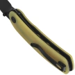 Kubey Momentum Knife Translucent Yellow G10, Blackwashed D2 by Sherif Manganas (KU344O)