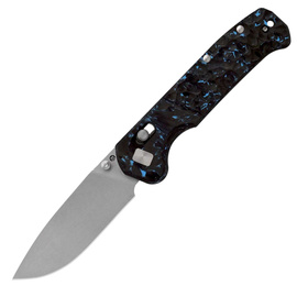 Nóż składany Maserin Frontier Black/Blue Carbon Fiber, Stonewashed Nitro X7 (634/CFB)