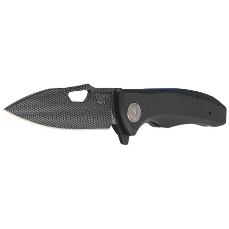 Nóż składany ASP Police Duty ''Woven Bones'' Black G10, Black PVD AUS-8 (55740)