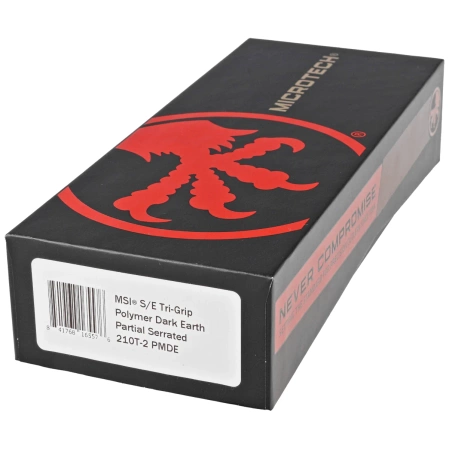 Nóż składany Microtech MSI S/E Ram-Lok Dark Earth Tri-Grip Polymer, Black P/S M390MK by Tony Marfione (210T-2PMDE)