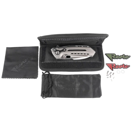 Nóż składany Reate T6000 Gray Titanium, Satin M390 by Alvin Lee