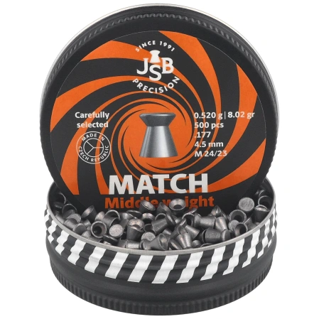 JSB Match Middle Weight Pellets 4.50 mm, 500 pcs (000015-500)