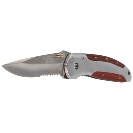 Nóż składany Herbertz CJH Pakka Wood/Steel, Satin 420 (44199)