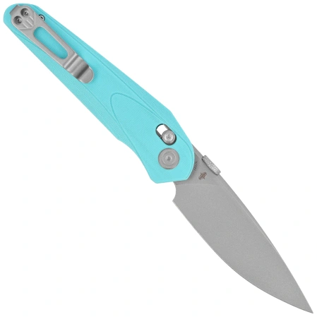 Nóż składany Bestech Mothus Light Blue G10, Bead Blast / Fine Stonewashed 14C28N by Kombou (BG67D)