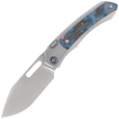 Nóż składany Remette Orca Gray Titanium/Ultimate Warrior CamoCarbon, Pearlescent M390 (ORCAUR)