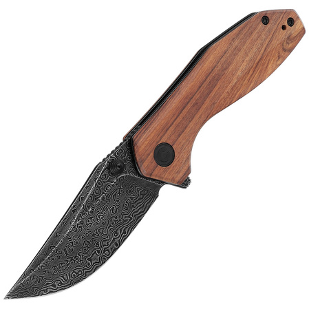 Nóż składany Civivi ODD 22 Cuibourtia Wood, Black Damascus by Tuffknives (C21032-DS1)