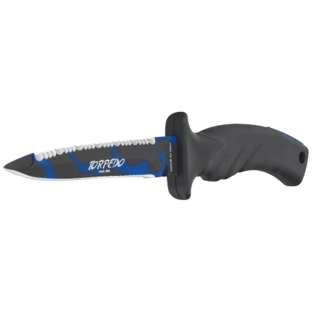 Mac Coltellerie Torpedo 11 Diving Knife Black-Blue PP-TPE, PTFE Blue Camu MA5 (MC TRP11-3.N)