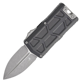 Nóż automatyczny OTF Microtech Exocet D/E Black Aluminium, Apocalyptic M390 by Tony Marfione (1157-10AP)