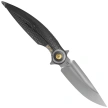 RikeKnife Viper 4 Dark Gray Titanium, Beadblasted M398 by Richard Wu  (Viper 4-DG)