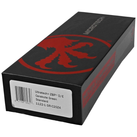 Microtech Ultratech Gen III ZBP D/E OTF Knife Cerakote Green Aluminum, Cerakote Green M390MK by Tony Marfione (1122-1GR-C20Z4)