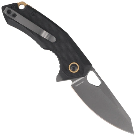 Nóż składany BlackFox The Corner Black G10, Grey Titanium 10Cr15CoMov (BF-787 G10B)
