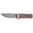 Nóż składany Fox Chnops Heritage Deer Horn, Satin Hybrid Cryo by Raven Knives Design (FX-544 CE)
