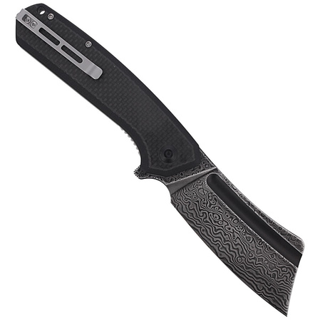 Nóż składany CIVIVI Bullmastiff Twill Carbon Fiber / Black G10, Black Damascus (C2006DS-1)
