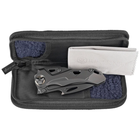 Rike Knife RK-Athron-B-B Black DLC Titanium, Black DLC M390 by Declynx