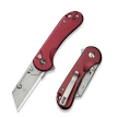 Nóż składany Civivi Elementum Utility Burgundy Aluminium, Stonewashed 6Cr13 (C23039B-5)