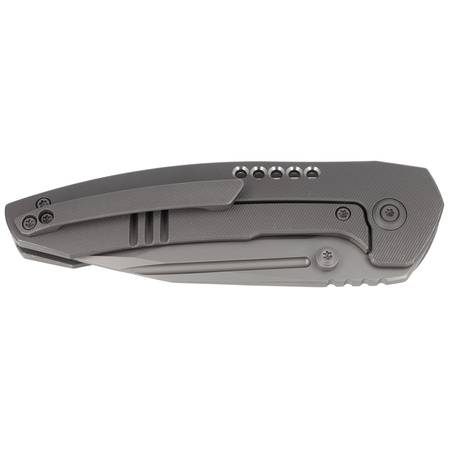 WE Knife Trogon Gray Titanium, Silver Bead Blasted CPM 20CV by Brian Brown (WE22002-1)