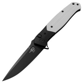 Bestech Swordfish Knife Black/White G10, Black PVD 14C28N (BG62A)