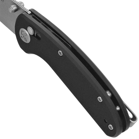 Kubey Sparrow Knife Black G10, Satin San Mai AUS-10 (KU449A)