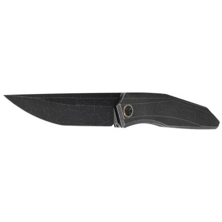 WE Knife Cybernetic LE No 201/205 Black Etching Pattern Titanium, Black Stonewashed CPM 20CV (WE22033-4)