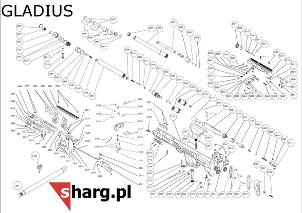 Hatsan AirMax airgun sleeve, AT44, BT65, BullBoss, Gladius, Nova, Trophy (Part 2631)