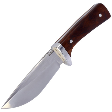 Kubey Knife Classical Full Tang, African Black Wood ,Satin D2 (KU160)