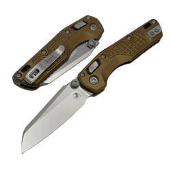 Nóż składany Microtech MSI Ram-Lok Mini S/E Frag Tan Aluminium, Stonewashed M390MK by Tony Marfione (210M-10FRTA)