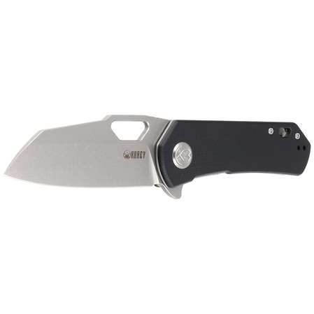 Kubey Knife Duroc Black G10, Bead Blasted AUS-10 by Colin Maisonpierre (KU332I)