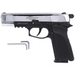 Zestaw wiatrówkowy 14: pistolet Voltran Ekol ES P66 Shiny 4.5 mm, 1500 BBs, 10 kapsuł CO₂, 100 tarcz