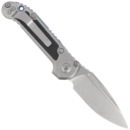 Nóż automatyczny Microtech LUDT Gen III S/E Marfione Select Titanium, Blue HW, Stonewashed M390MK by Tony Marfione (1135-10MS4)