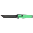 Nóż automatyczny OTF Heretic Cleric II T/E Toxic Green/Black Aluminium, Black DLC MagnaCut by Tony Marfione Jr.