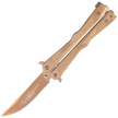 Nóż składany motylek Martinez Albainox Balisong RainGold Steel, RainGold 3Cr13Mov (02165)