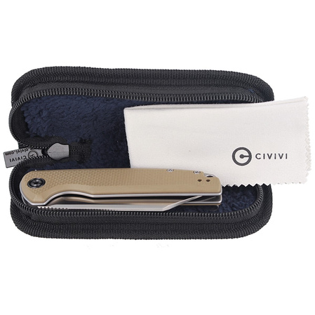 Nóż składany CIVIVI Brigand Tan Coarse G10, Satin Finish (C909B)