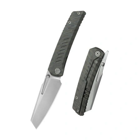 Nóż składany KB Knives Insomnia Flamed Titanium, Silver Beadblasted M390 by Panurin Design (KB441B)