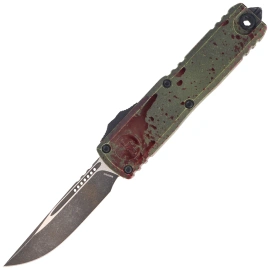 Microtech UTX-85 Gen IV S/E Signature OTF Knife Outbreak Aluminium, Outbreak M390MK by Tony Marfione (12314-1OBDS)