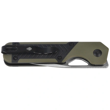 Nóż składany Kizer Mini Militaw Black-Green G10, Satin Nitro-V by Jonathan Styles (V3634SA6)