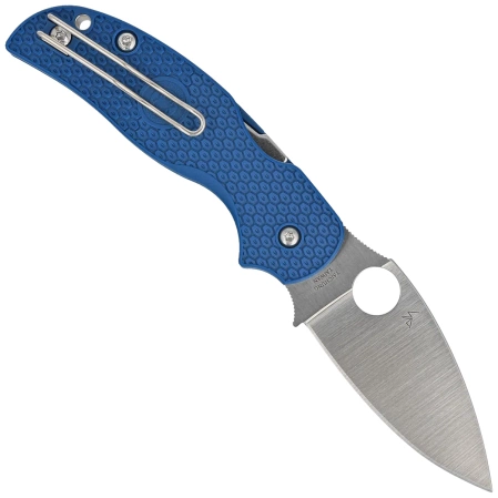 Spyderco Sage 5 Cobalt Blue FRN Knife, Satin CPM SPY27 by Sal Glesser (C123PCBL)