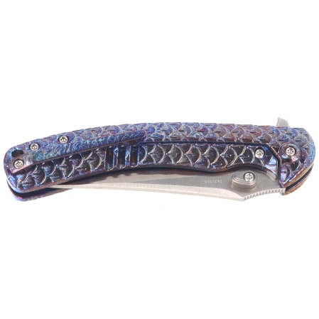 Nóż składany WeKnife Dracarys LE No ???/199 Flamed Titanium, Satin M390 (WE25061B-3)