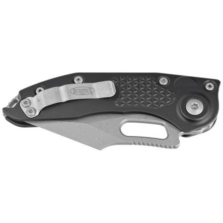 Microtech Stitch-A S/E Automatic Knife Black Aluminum, Apocalyptic M390 by Borka Blades and Tony Marfione (169-10AP)