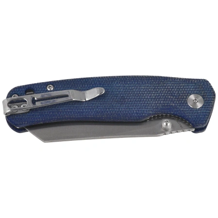 Nóż składany Bestechman Cicada's Wing-TL Blue Canvas Micarta, Satin 10Cr15CoMoV (BMK24-M-1)