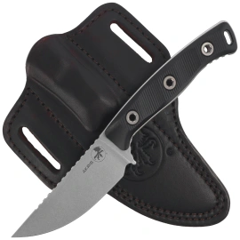 Microtech Akris S/E Knife Black G10, Stonewashed by Tony Marfione (95-10BK-1)