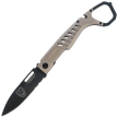 Extrema Ratio MH-STEALTH Knife Desert Aluminum, Black N690 (04.1000.0483/BLK/TM)